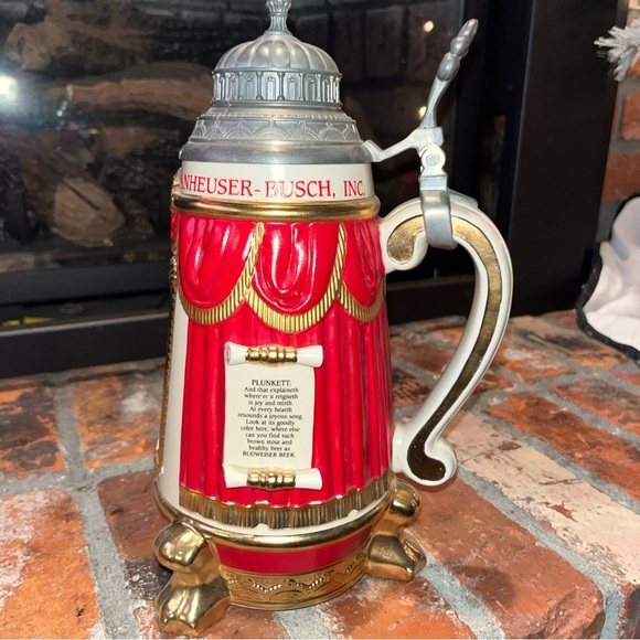 Anheuser-Busch "MARTHA" STEIN Ceramic Opera Card Ltd Ed Bud CS300 With Box - Picture 7 of 13